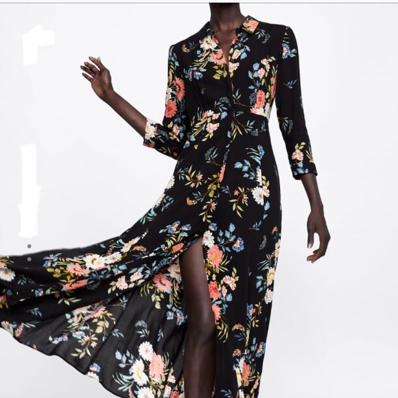 Zara Dresses & Skirts - Zara Womans Maxi Floral Dress NWOT | 28